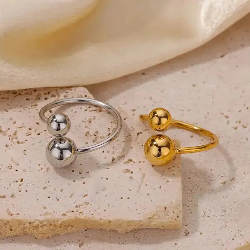 Stainless Steel Double Ball Rings