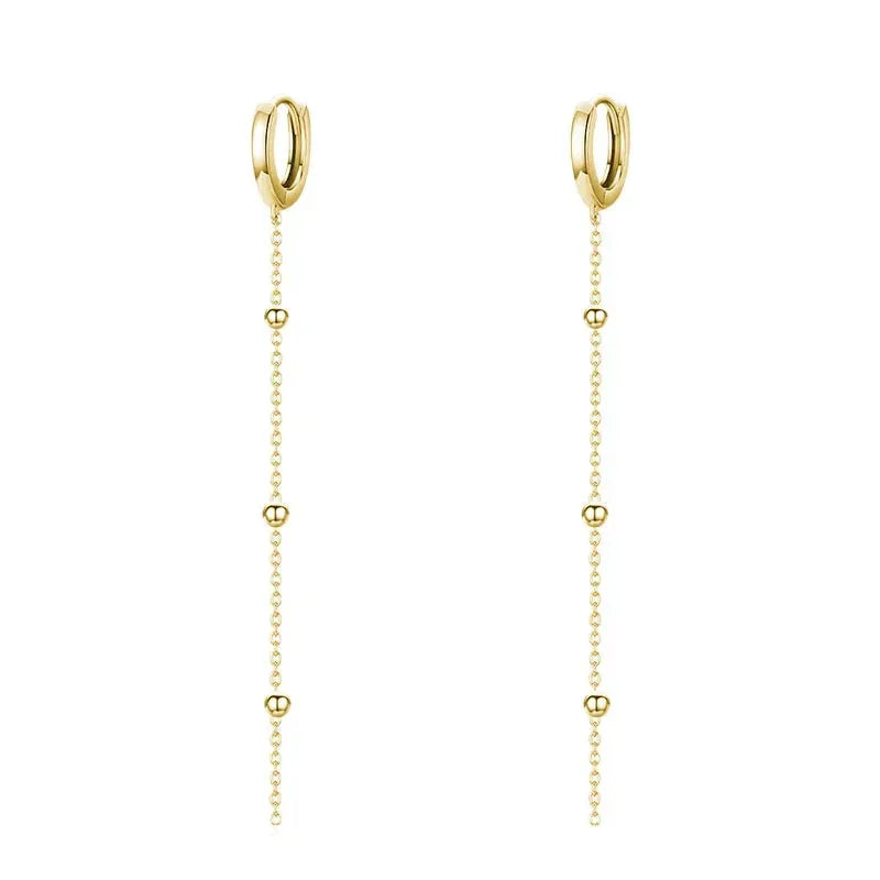 Long Tassel Drop Earring