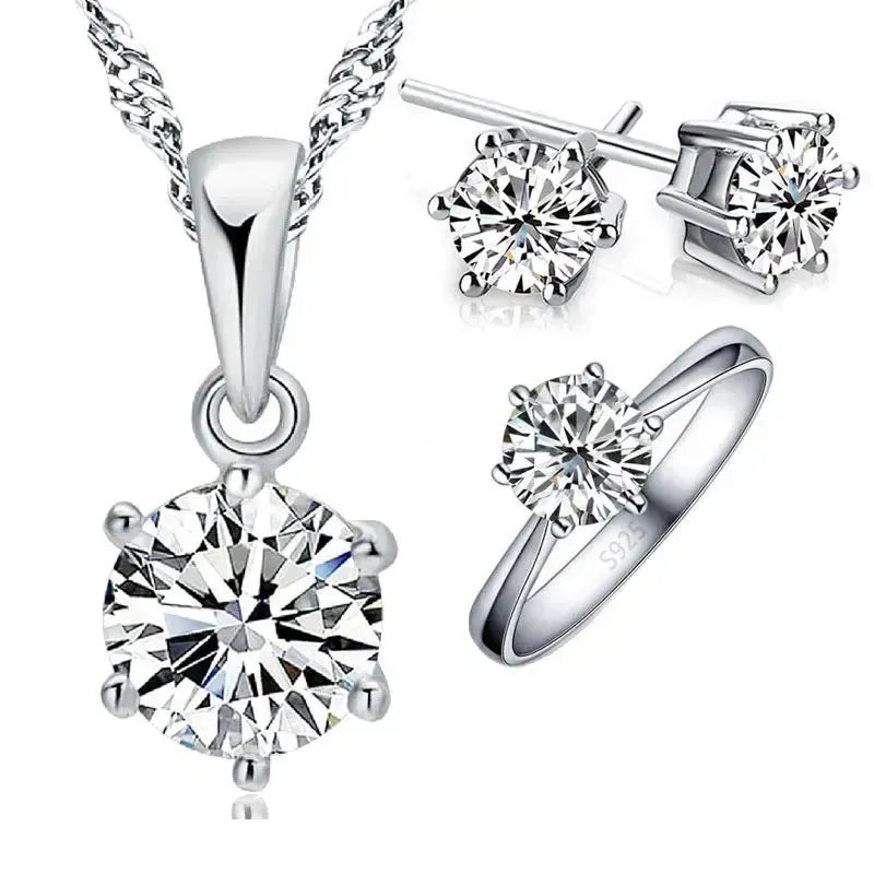 925 Sterling Silver Jewelry Set