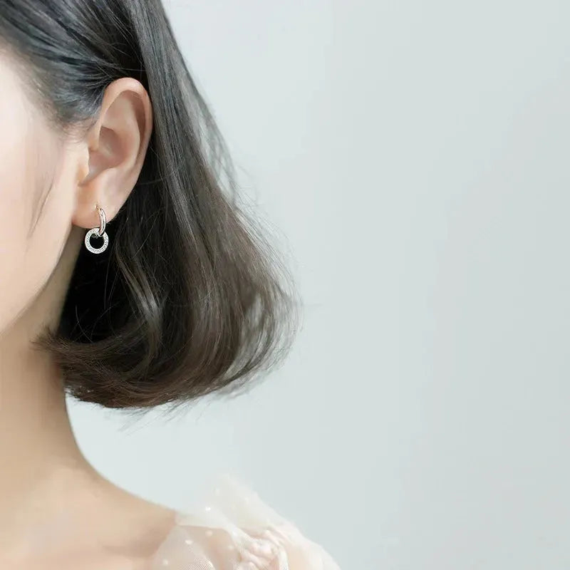 Sparkling Hoop Earrings