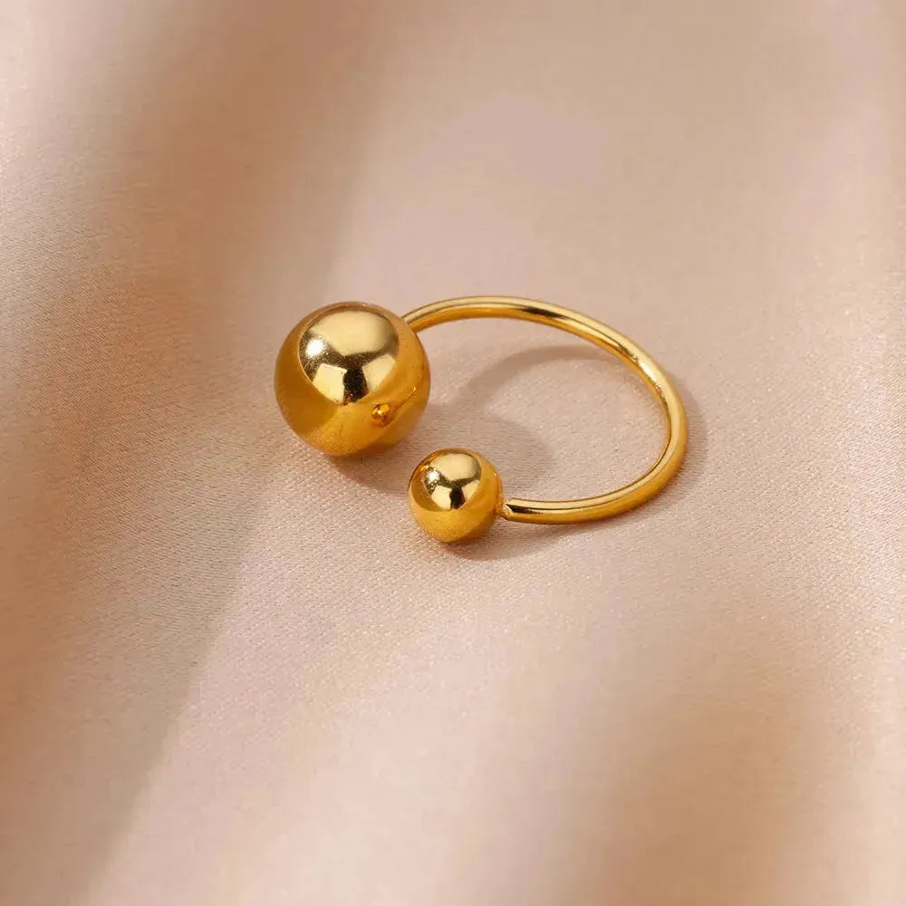 Stainless Steel Double Ball Rings
