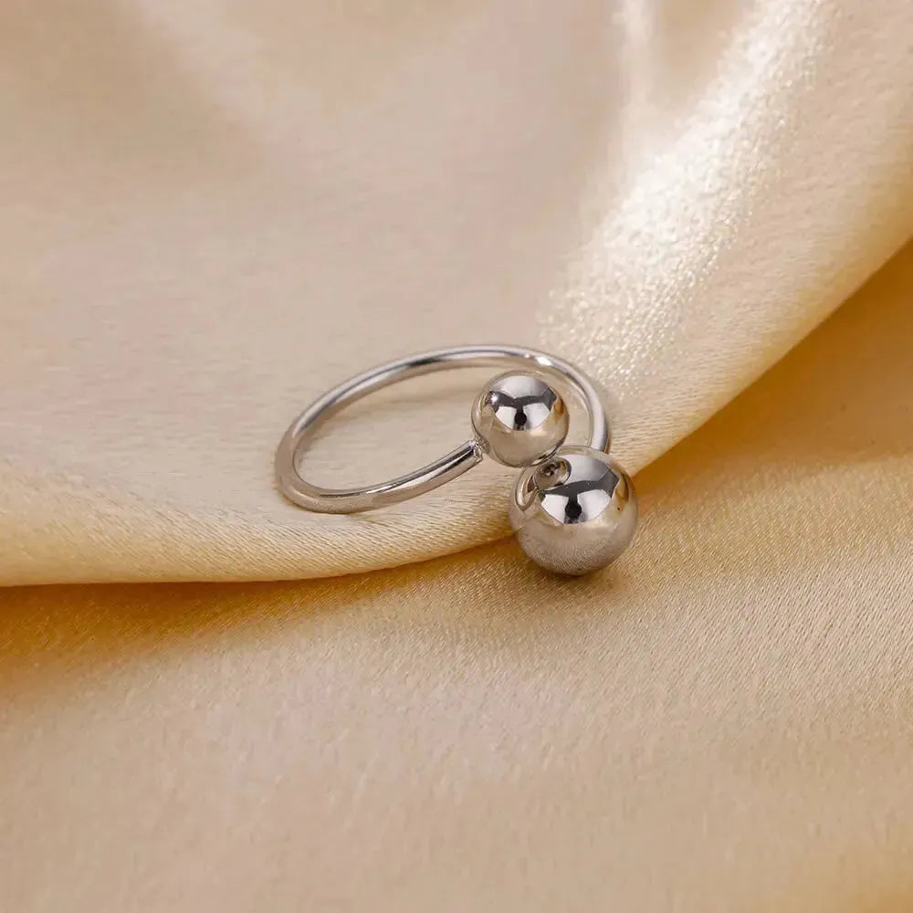 Stainless Steel Double Ball Rings