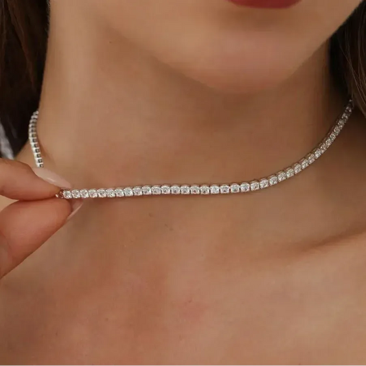 Moissanite Tennis Necklace