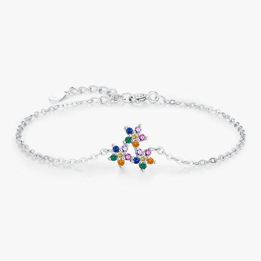 Rainbow Small Flowers Bracelet