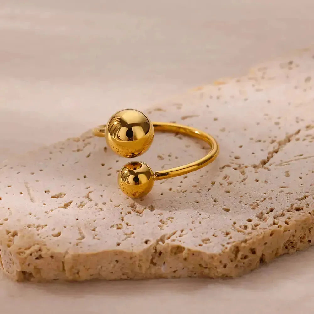 Stainless Steel Double Ball Rings
