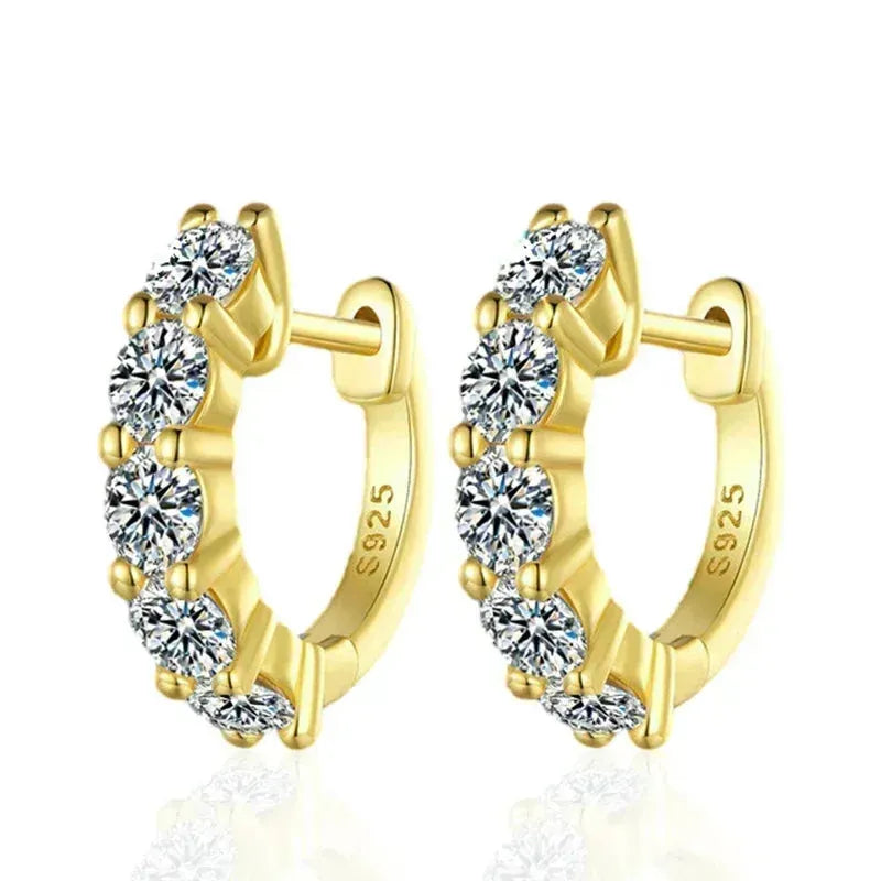 925 Sterling Silver Plated Hoop Earring