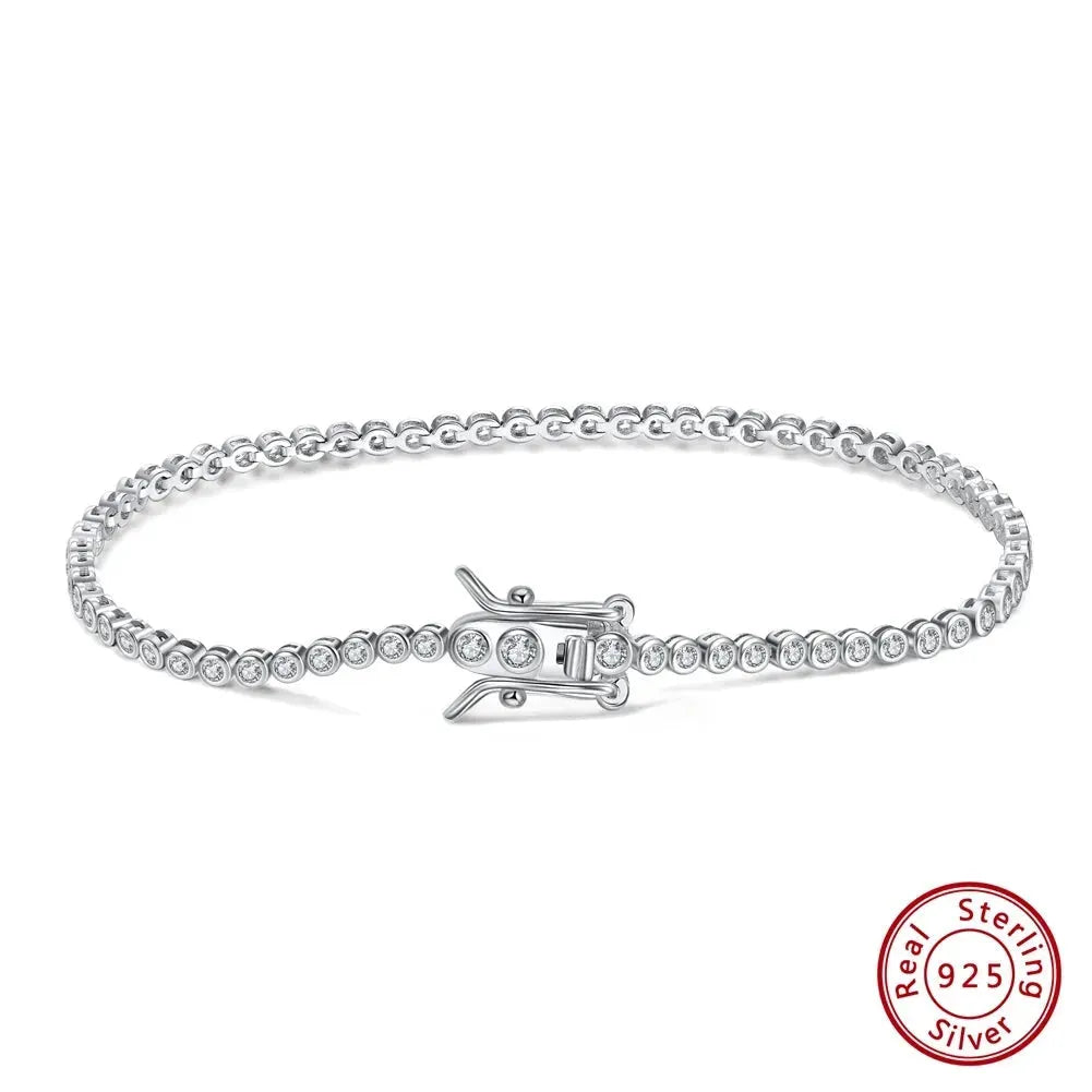 Tennis Bracelet 925 Sterling Silver