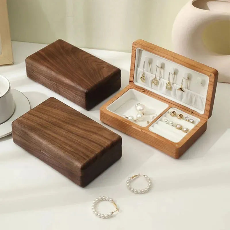Travel Retro Wooden Jewelry Box