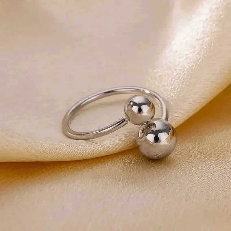 Stainless Steel Double Ball Rings