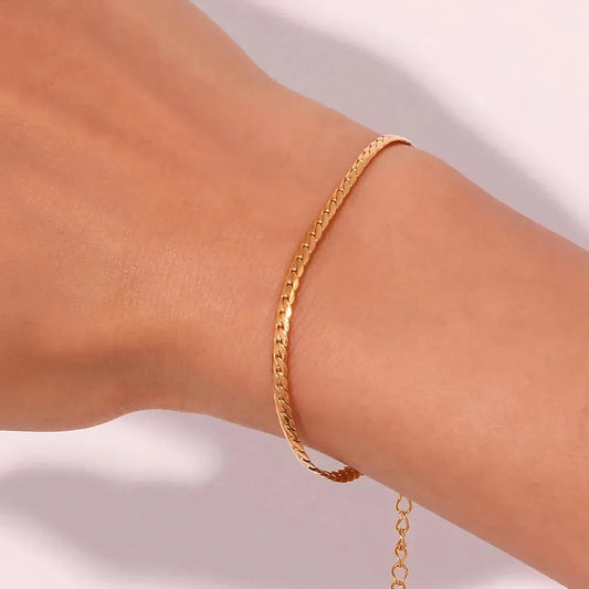 18k Gold Plated Stainless Steel Cuban Chain
