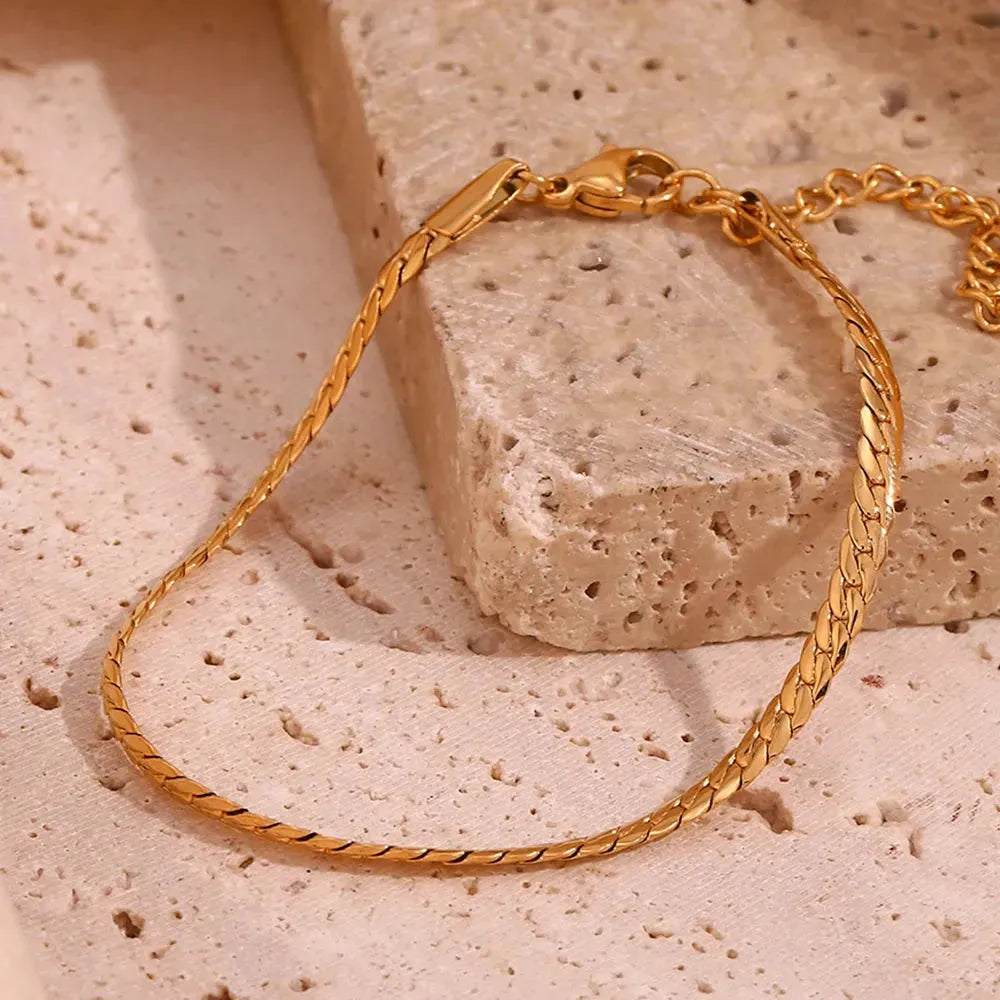 18k Gold Plated Stainless Steel Cuban Chain