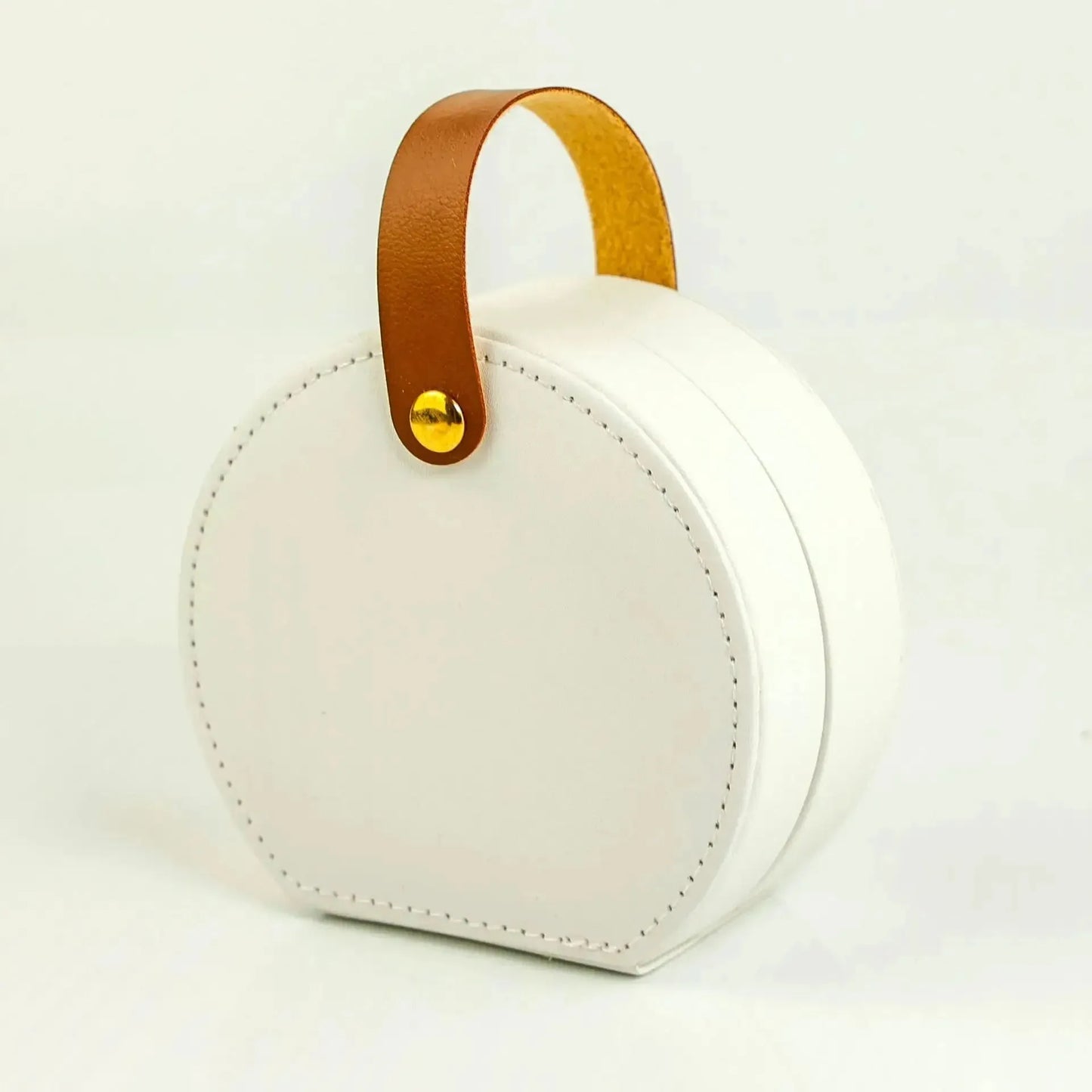 Mini Leather Jewelry Organizer Display Case