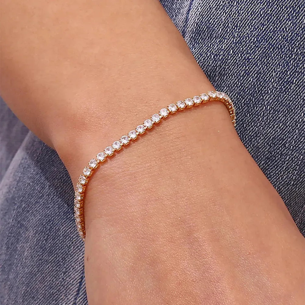 Stainless Steel Delicate Shiny Chain Bracelet