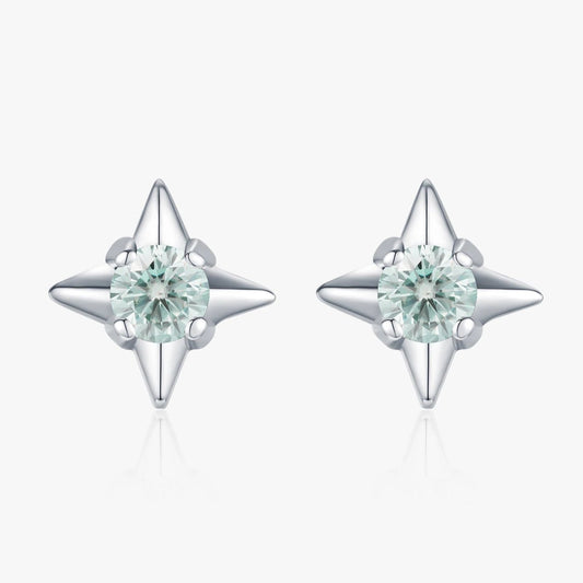 Sterling Silver Exquisite Darts Stud Earrings