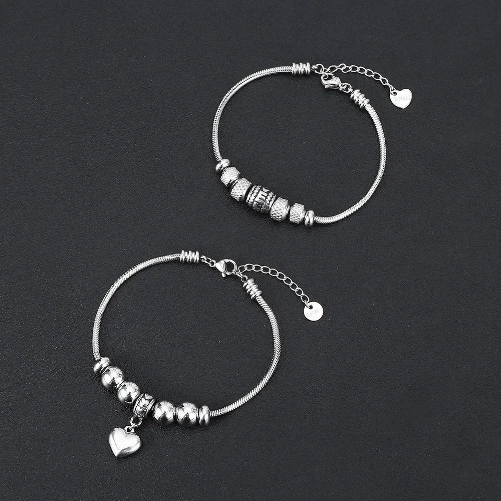 Non Fading Snake Bone Chain Charm Adjustable Bracelet
