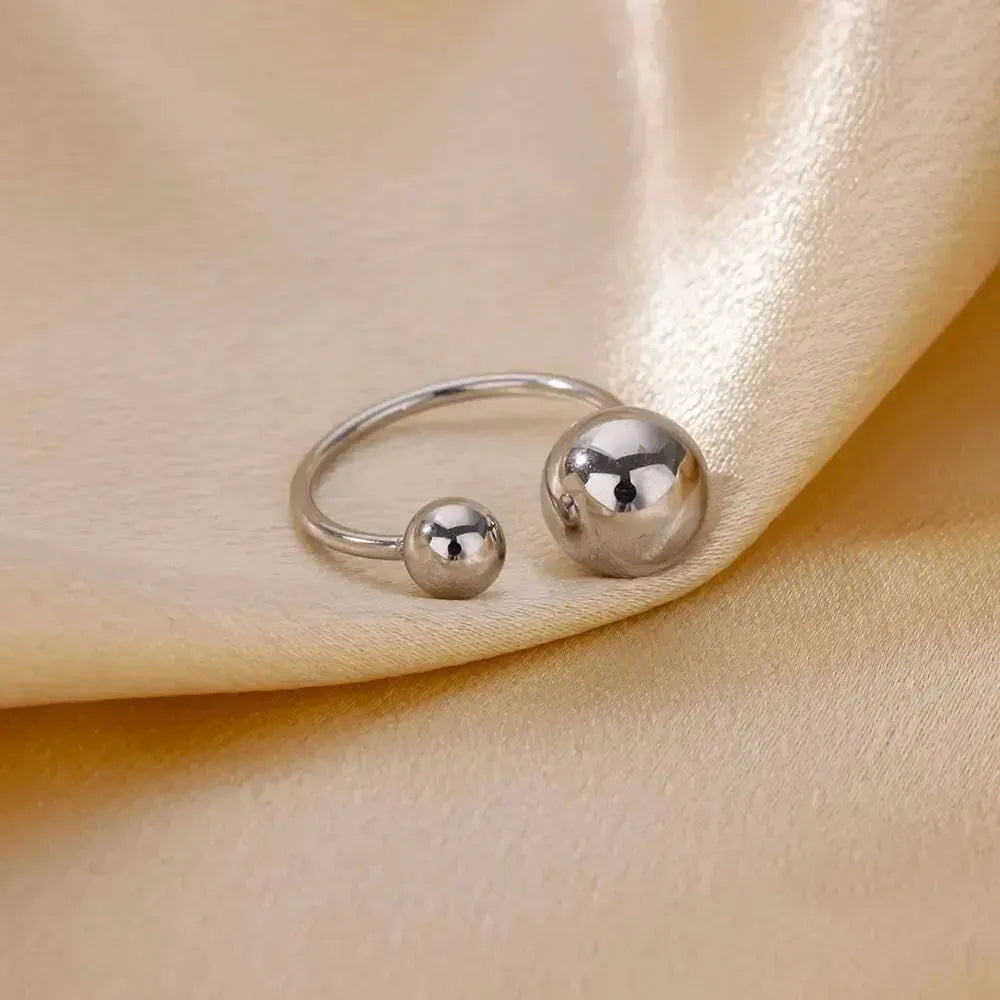 Stainless Steel Double Ball Rings