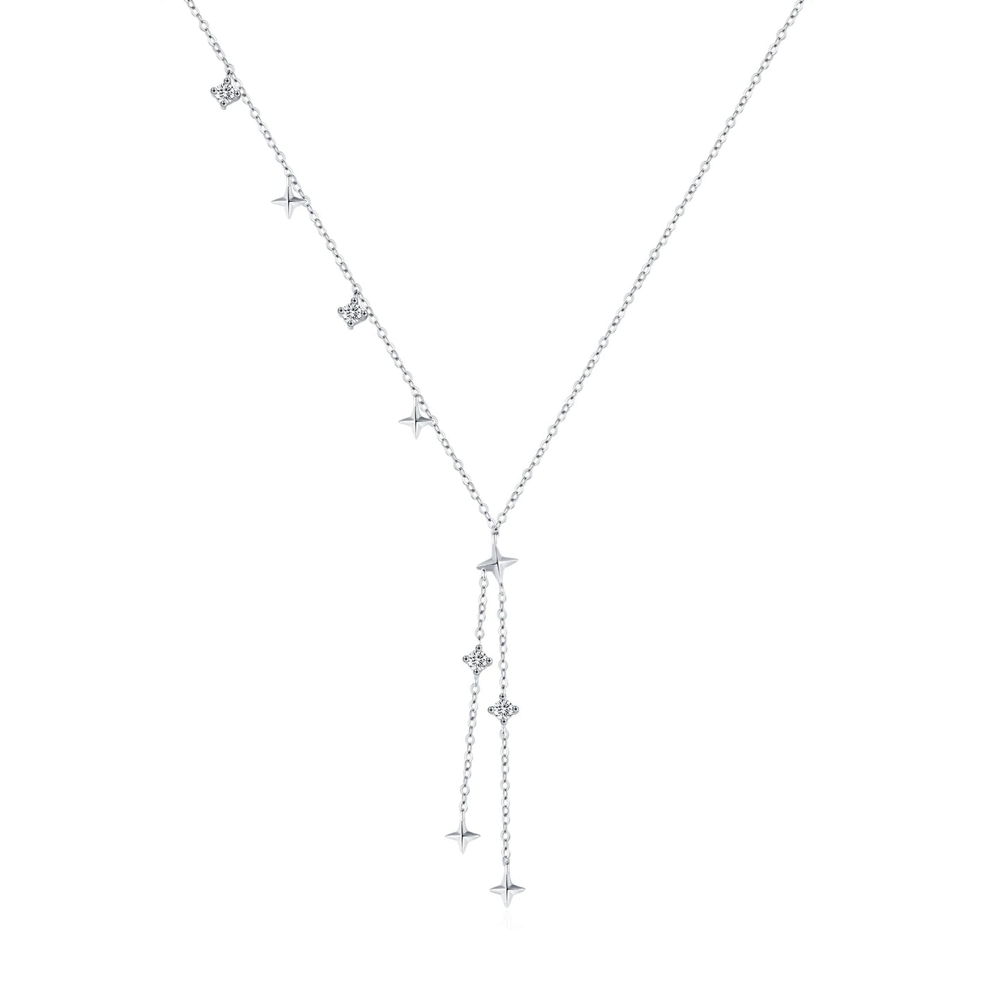 Celestial Star Drop Necklace