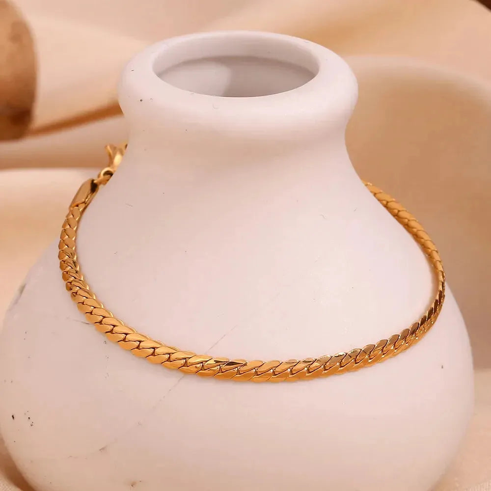 18k Gold Plated Stainless Steel Cuban Chain