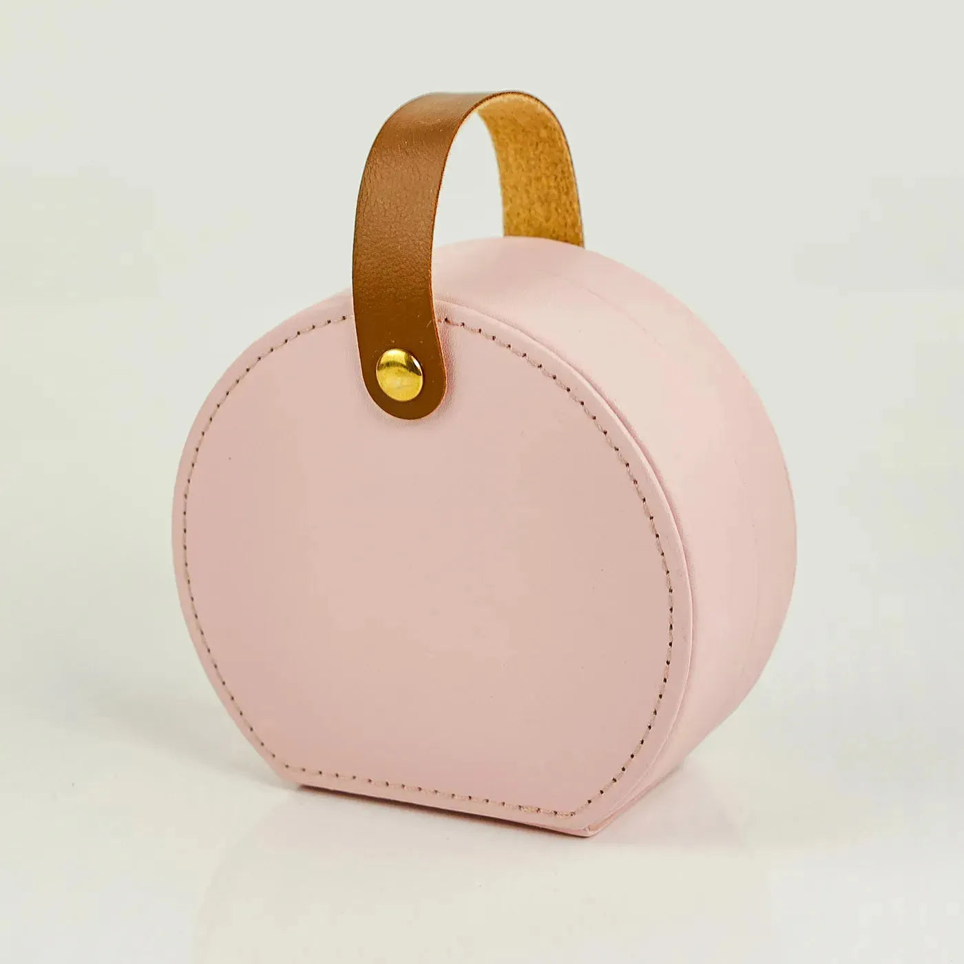 Mini Leather Jewelry Organizer Display Case