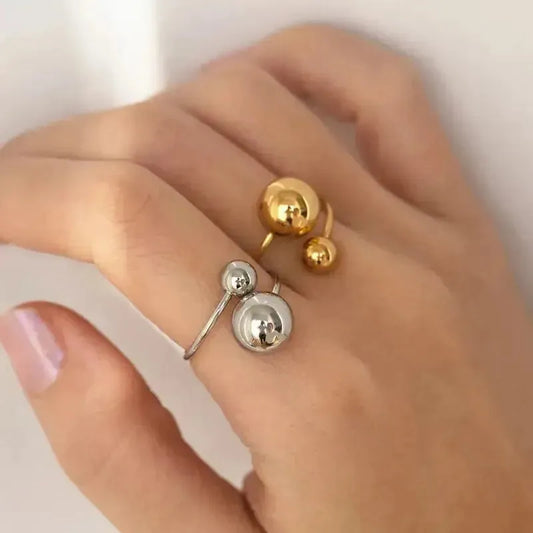 Stainless Steel Double Ball Rings