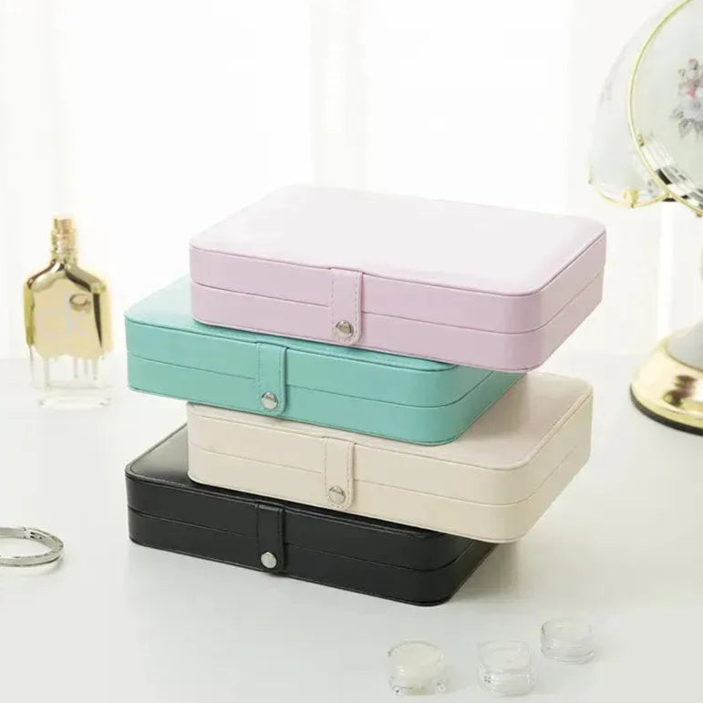 Double Layer Jewelry Jewelry Ring Necklace Storage Box Jewelry Box