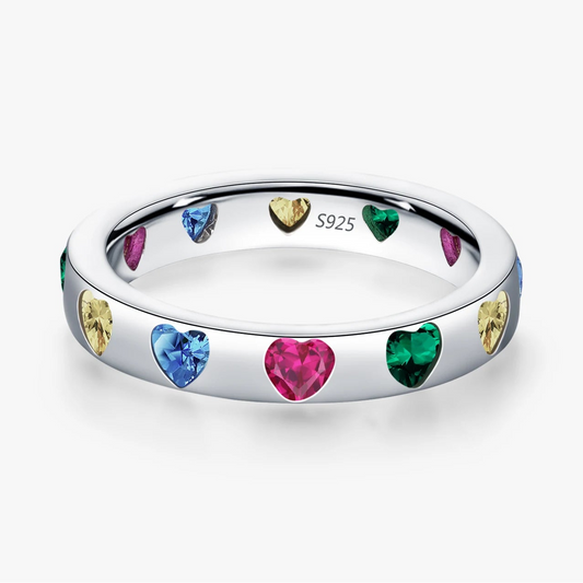 Colorful Heart Ring