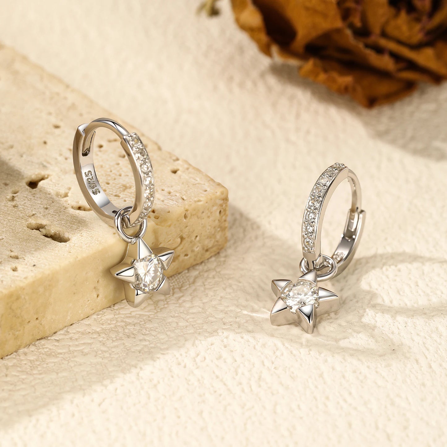 Star Moissanite Ear Buckles