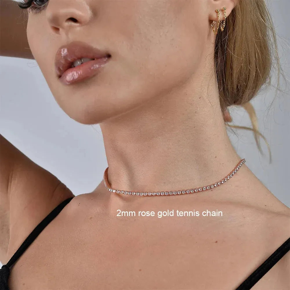 Moissanite Tennis Necklace