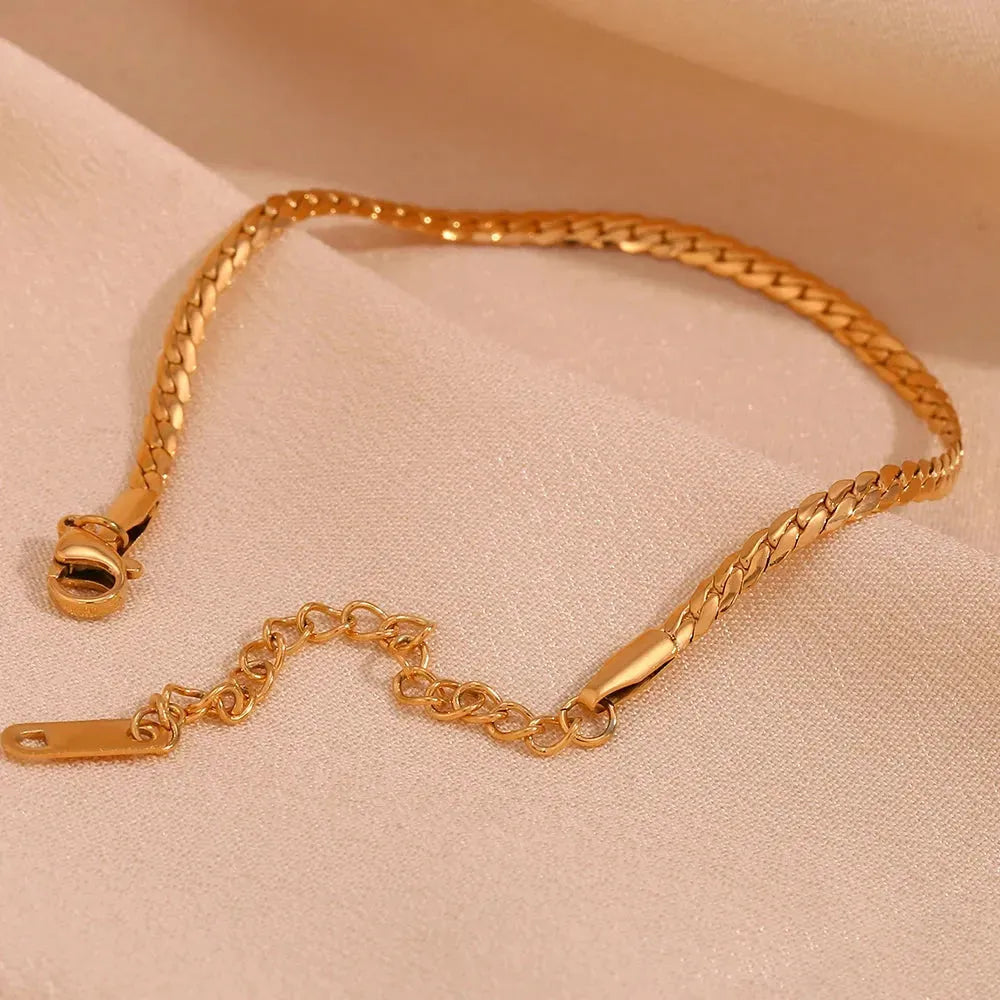 18k Gold Plated Stainless Steel Cuban Chain