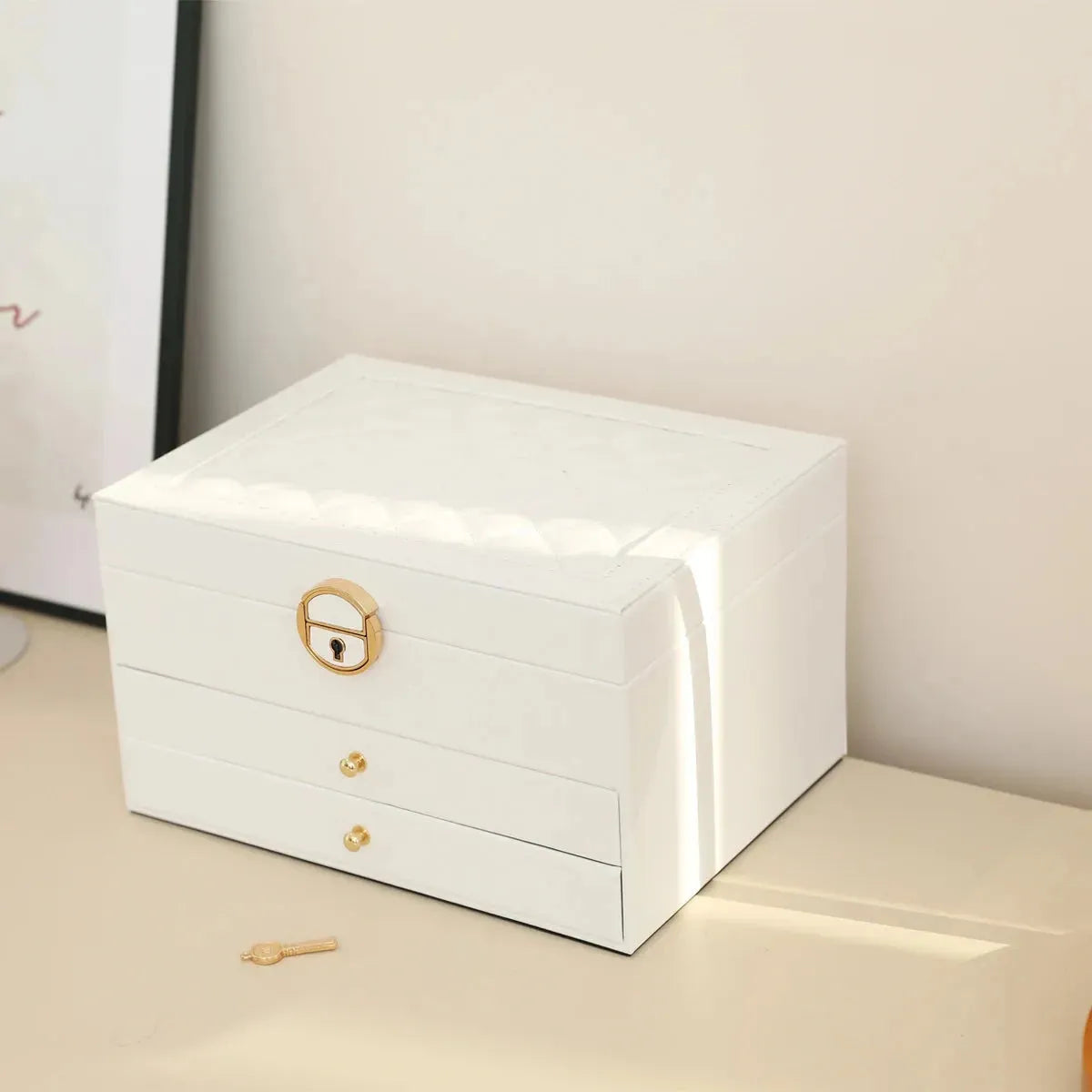 Large Jewelry Storage Box Multi-Layer Organizer For Jewelry