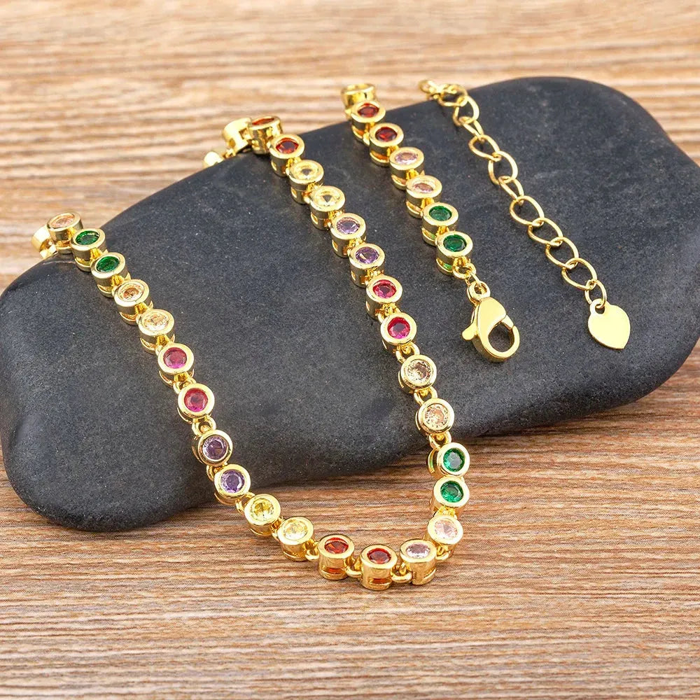 Choker Iced Out Tennis Chain Necklace