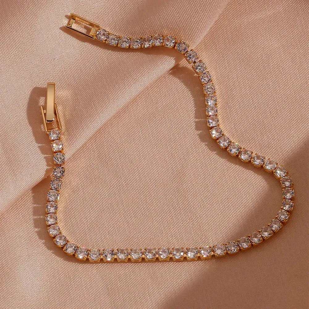 Stainless Steel Delicate Shiny Chain Bracelet
