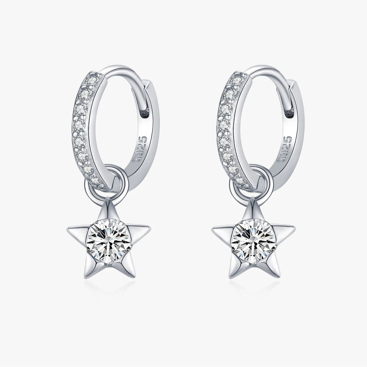 Star Moissanite Ear Buckles