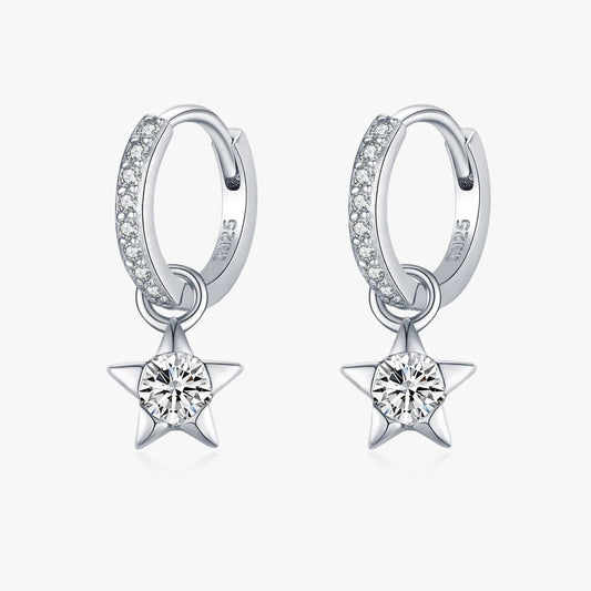 Star Moissanite Ear Buckles