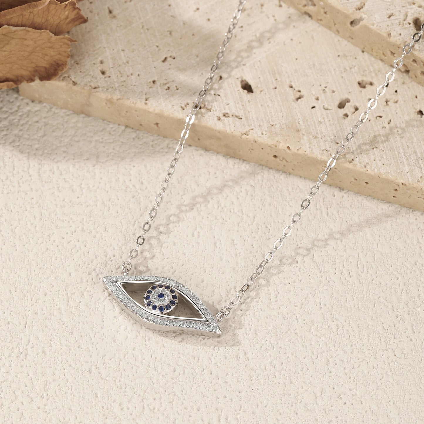 Blue Eyes Pendant Necklace