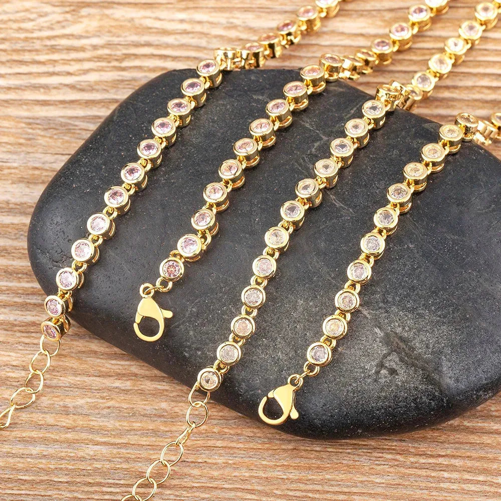 Choker Iced Out Tennis Chain Necklace