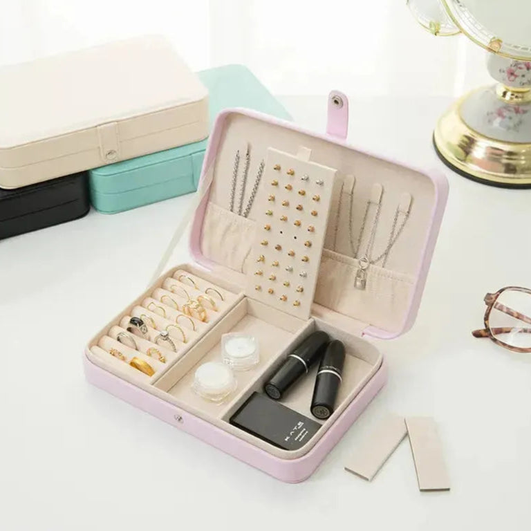 Double Layer Jewelry Jewelry Ring Necklace Storage Box Jewelry Box