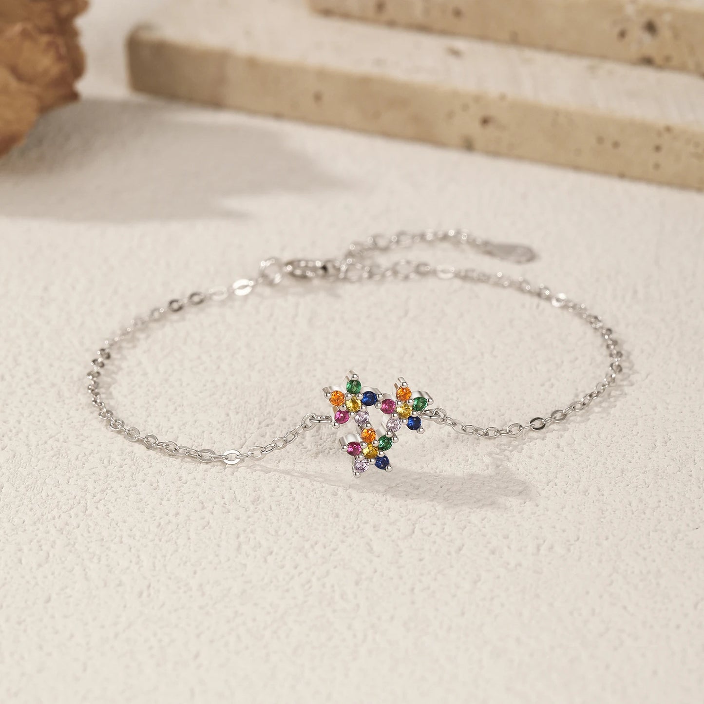 Rainbow Small Flowers Bracelet