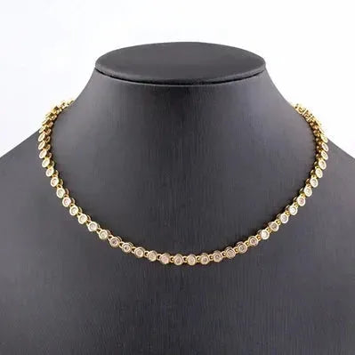 Choker Iced Out Tennis Chain Necklace