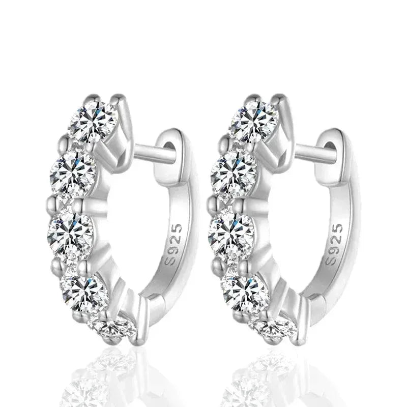 925 Sterling Silver Plated Hoop Earring