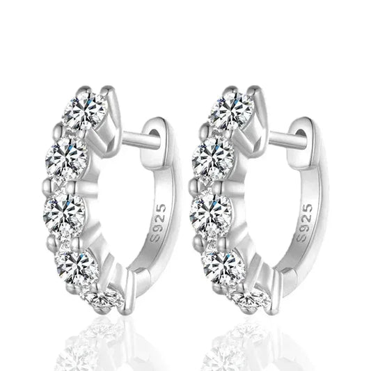 925 Sterling Silver Plated Hoop Earring