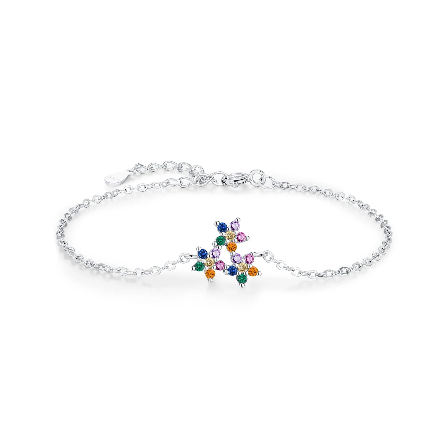 Rainbow Small Flowers Bracelet