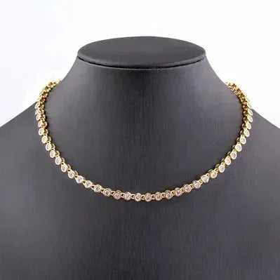 Choker Iced Out Tennis Chain Necklace