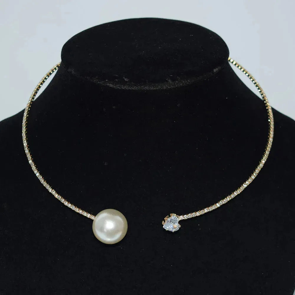 Heart Collar Choker Necklace