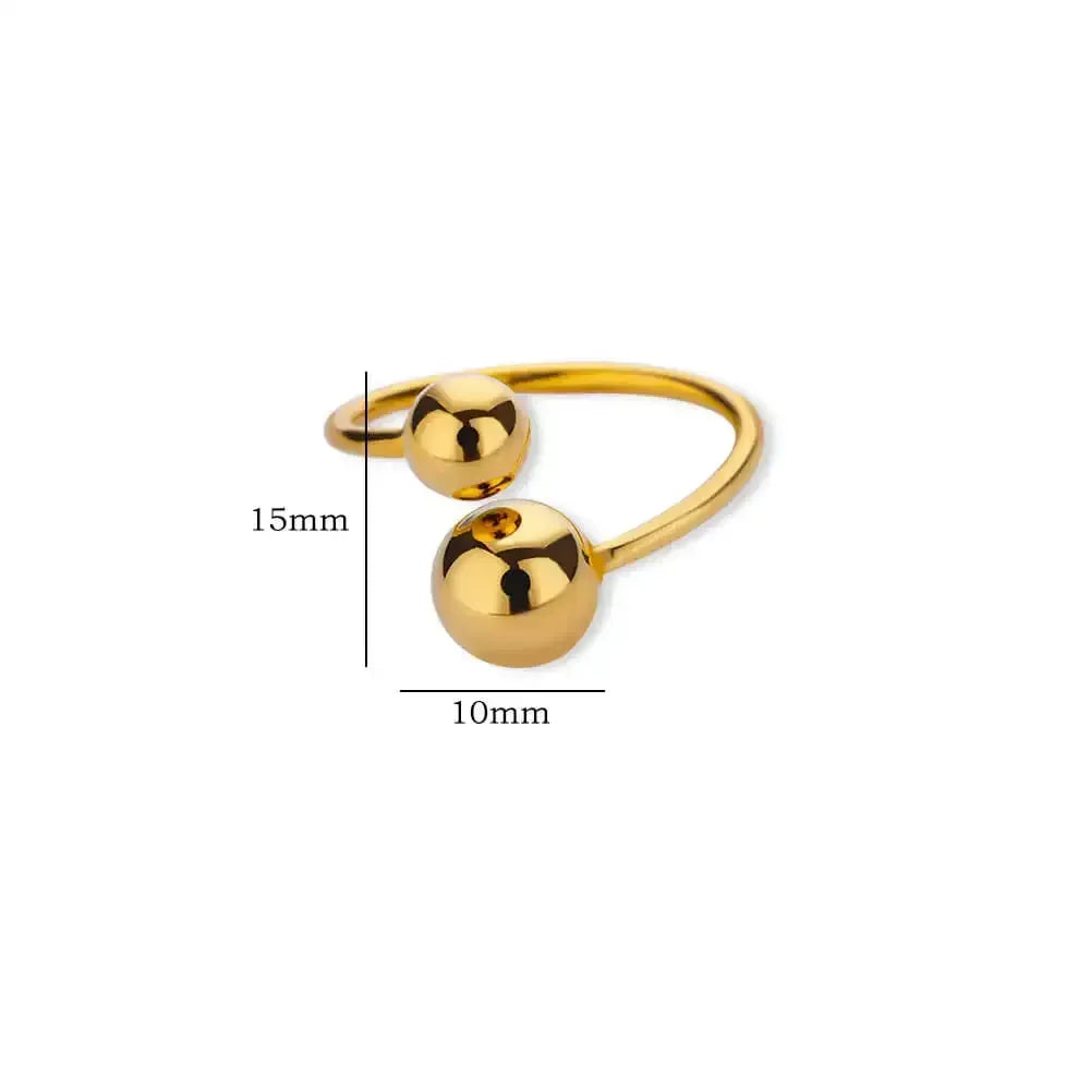 Stainless Steel Double Ball Rings
